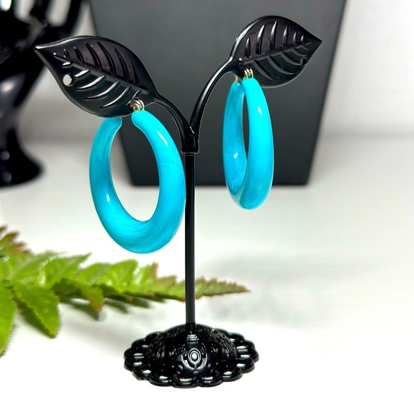 Teal Blue Womens Earrings - Picture 1 of 6